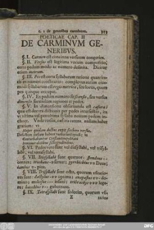 Poeticae Cap. II De Carminum Generibus.