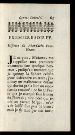 Premiere Soirée.