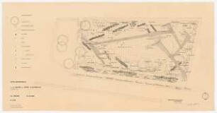 Garten Daniel-Henry Kahnweiler Le Prieuré, St. Hilaire: Pflanzplan (unterer Teil) 1:100 (Plan unterscheidet sich durch Graphik von Inv.Nr. 25661)
