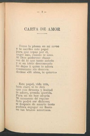 Carta de amor