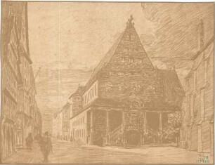 Fischer, Theodor; Stuttgart; Gustav-Siegle-Haus - Perspektive