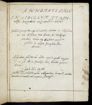 177r-228v Annotationes in libellum de educatione puerorum Plutarchi