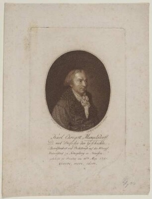 Bildnis des Karl Ehregott Mangelsdorff