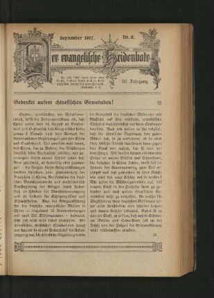 Nr. 9. September 1917.
