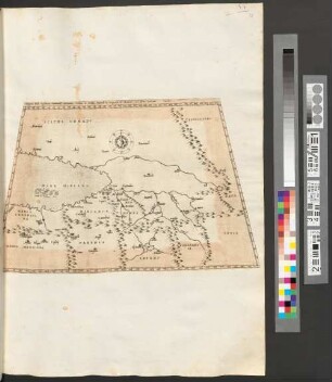 Disegno della Sogdiana, Battriana, Hircania, Parthia, et Media, Secondo la Geografia di Strabone, nel Libro Undecimo : Tavola