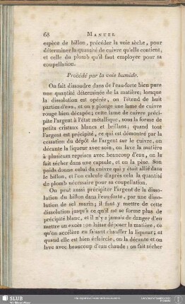 Procédé par la voie humide