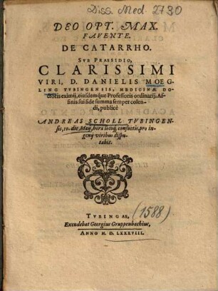 De Catarrho