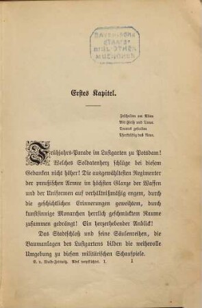 Adel verpflichtet : Roman von E. von Wald-Zedtwitz, 1