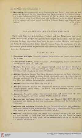 Das Nachleben der Griechischen Sage