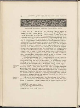 Kapitel III. Italiens Befreiung von der Fremdherrschaft
