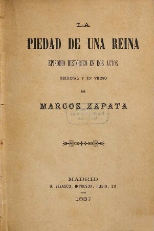 La Piedad de una reina