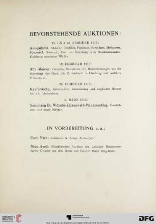 Bevorstehende Auktionen
