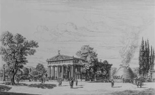 Perspektivische Rekonstruktion der Altis von Olympia