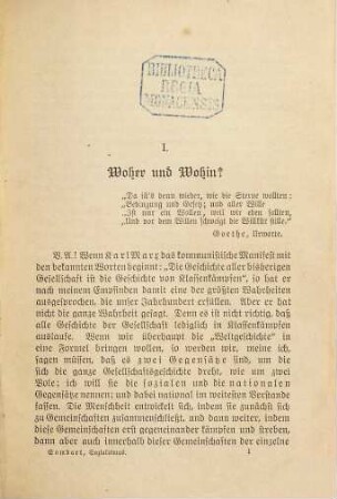 Sozialismus und Soziale Bewegung im 19. Jahrhundert : Nebst einem Anhang: Chronik der sozialen Bewegung von 1750-1896