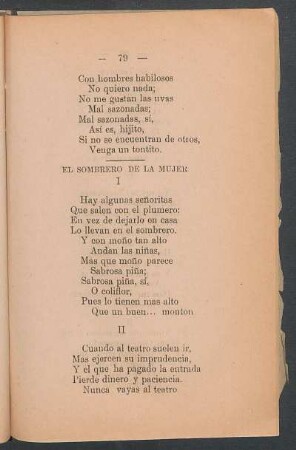 El sombrero de la mujer