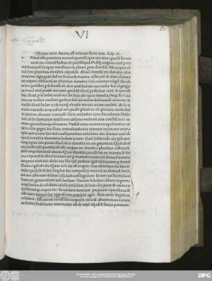 Octava ratio. Anima est vita aut fons vite. Cap. xi.