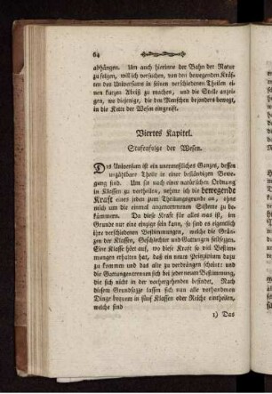 Viertes Kapitel. Stufenfolge der Wesen.