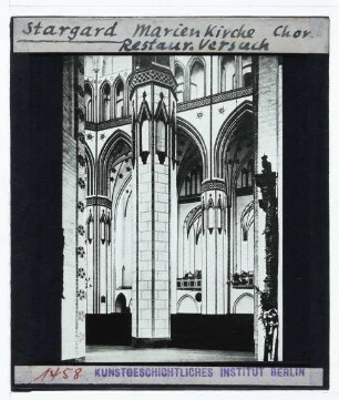 Stargard, Marienkirche : Blick in Chor von NW