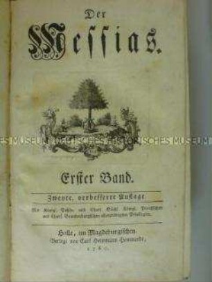 Der Messias, zweite Auflage der Gesänge I-V