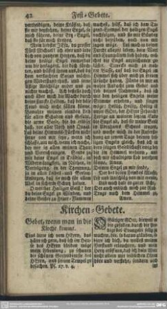Kirchen-Gebete