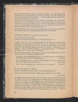 Erweiterte Oberschule 9. und 10. Klasse der erweiterten Oberschule