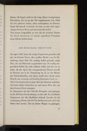 Das Schicksal greift ein