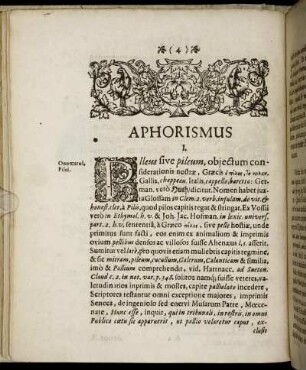 Aphorismus I. - Aphor. XXXVII.