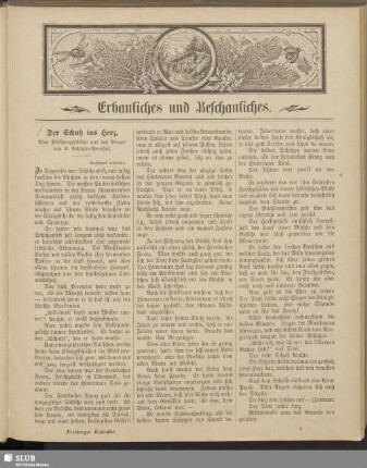 Erbauliches und Beschauliches