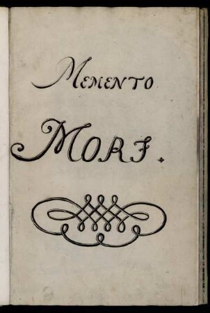 Memento Mori. [Zwischentitel]