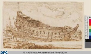 Rumpf eines Kriegsschiffes