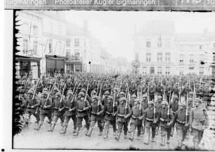Menen, Truppenparade am 27. Januar 1916