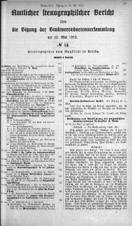 No. 14, 20. Mai 1915