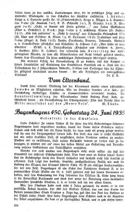 Bugenhagens 450. Geburtstag 24. Juni 1935