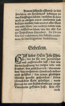 Gebetlein.