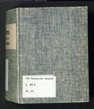 Gogerichtsregister Amt Blomberg