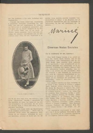 Diversas notas sociales