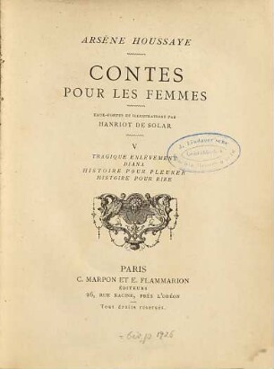Contes pour les femmes, 5