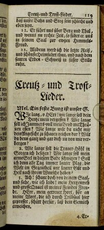 Creutz- und Trost-Lieder.