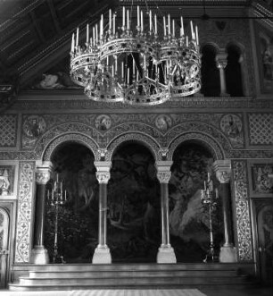 Schwangau-Hohenschwangau. Schloss Neuschwanstein. Palas, 4. Obergeschoss. Sängersaal (1869/1886; J. Hofmann)