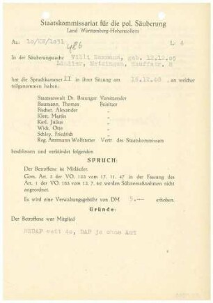 Baxmann, Willi