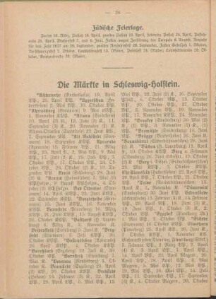 Jüdische Feiertage.