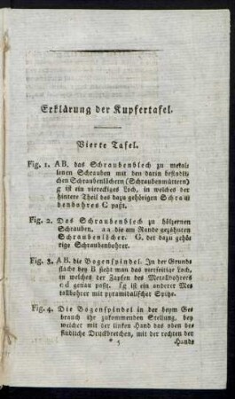 Erklärung der Kupfertafel