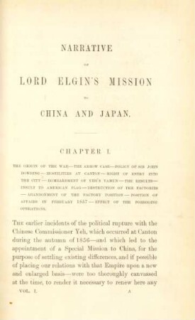 Chapter I. The origin of the war ...
