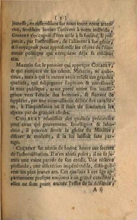 Eloge De Jean-Baptiste Colbert : Discours Qui A Remporté Le Prix de l'Académie Françoise, en 1773