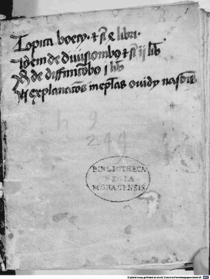 Boetii de differentiis topicis libri IV - BSB Clm 14819