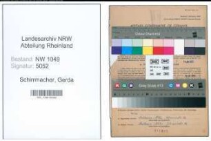 Entnazifizierung Gerda Schirrmacher , geb. 26.08.1914 (Bueroangestellte)