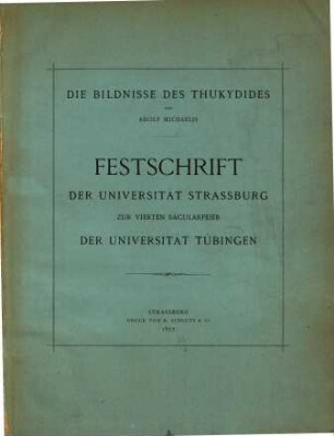 Die Bildnisse des Thukydides