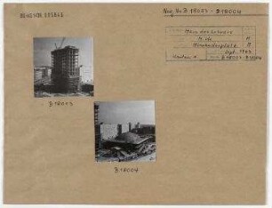 Haus des Lehrers mit Kongresshalle. Berlin, Mitte, Alexanderplatz/Alexanderstraße/Grunerstraße