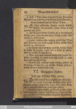 VI. Neujahrs-Lieder.