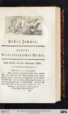 Erstes Zimmer. Gemälde Niederländischer Meister